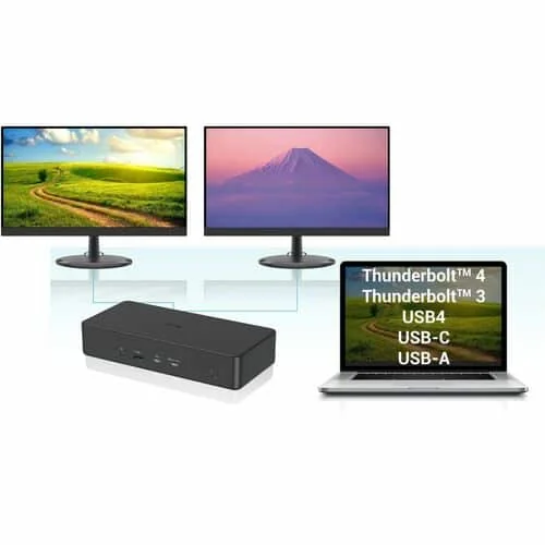 I-TEC USB3.0/USB-C/TB 2x4K Pro Dock - CADUAL4KDOCKPD2